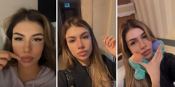 O paylaşım TikTok'ta gündem olurken Beyza o anları, 'Gerekliymiş' diyerek paylaştı.