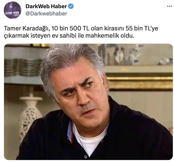 Geçtiğimiz günlerde Tamer Karadağlı'nın ev sahibiyle düştüğü anlaşmazlık gündeme gelmişti.