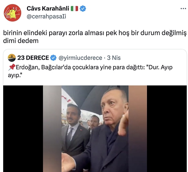 7. Erdoğan'ın 200'lük banknot dağıtması da gündemde.