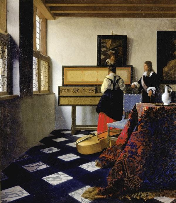 3. Vermeer'in eserlerinin çoğu, on yedinci yüzyıl sanatçıları tarafından resmedilmeyen iki yaşam alanını aktarıyordu: Kadınlar ve ev.