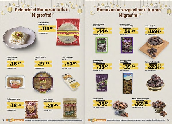 Geleneksel Ramazan Tatları Migros'ta!