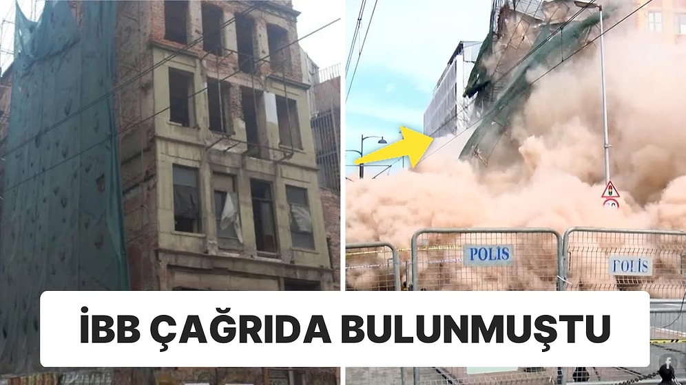 İBB Uyarmıştı: Karaköy’deki Tarihi Bina Çöktü