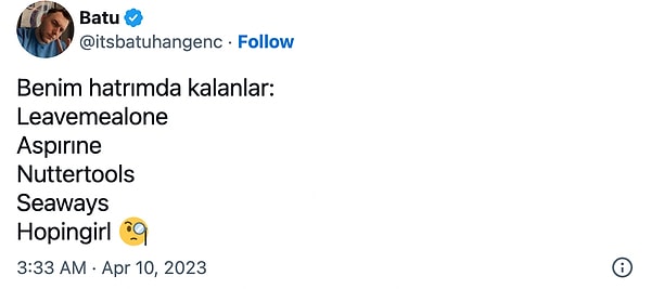 Peki sizin hala hatırladıklarınız neler?