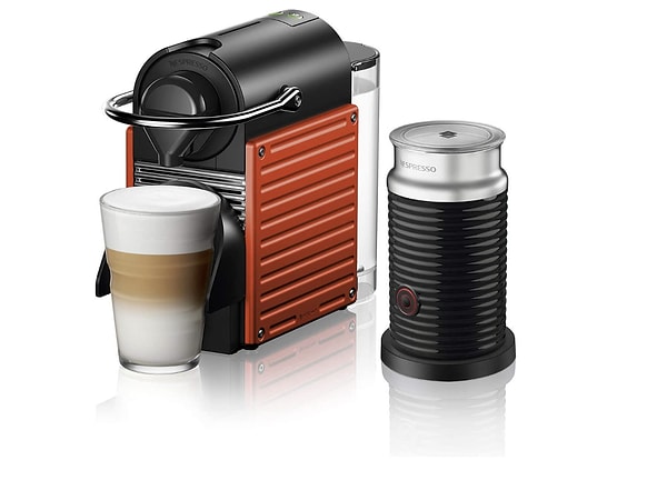 Nespresso C66R Pixie Red Bundle Kahve Makinesi