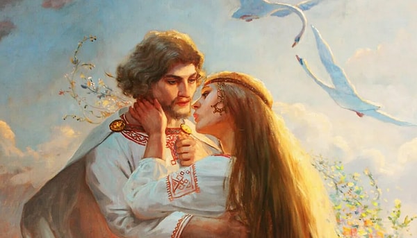 7. Какое существо, по поверьям славян, могло превратиться в умершего или уехавшего мужа и совращать молодых девушек?