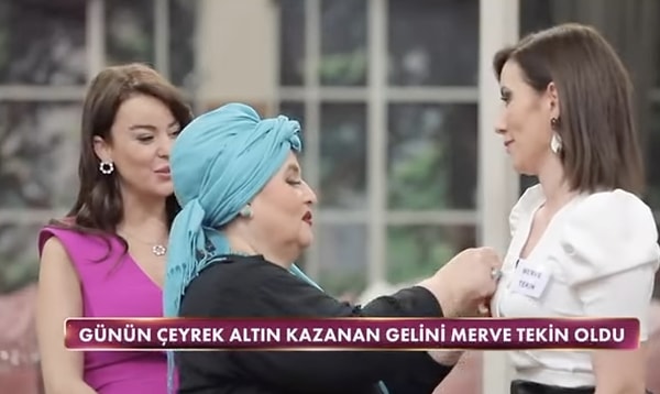 Gelinim Mutfakta Bugün Çeyrek Altın Kazanan Gelin: Merve Tekin oldu!