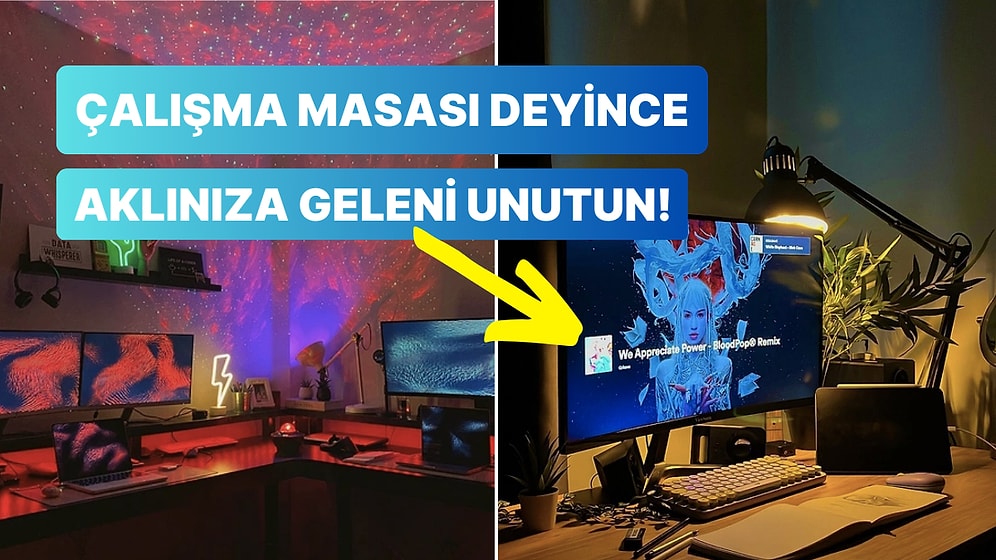 Beş Monitörden Okyanus Aydınlatmasına... Kullanıcıların Paylaştığı Çalışma Masalarında Gözünüz Kalacak!