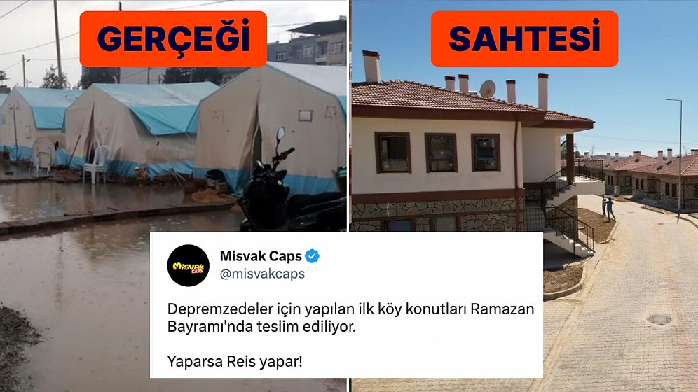 Sallama Şampiyonu Misvak Dergi'nin Deprem Bölgesine Yapılan Konutlarla İlgili Sahte Haberi Böyle Patladı