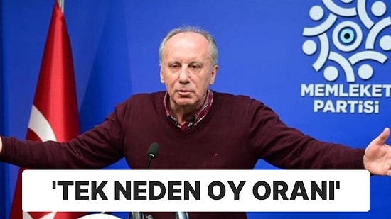 Seçimde İkinci Tur: "Tek Sebep Muharrem İnce!"