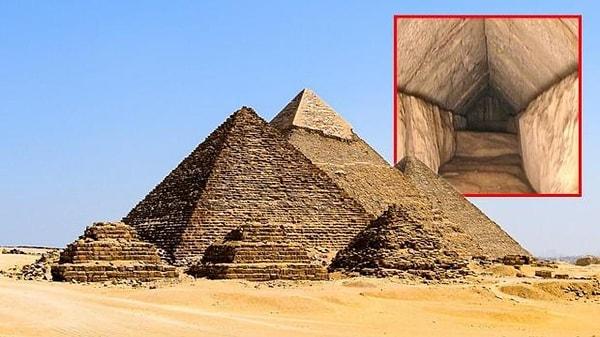 Son olarak geçtiğimiz yıllarda piramidin içinde gizli bir geçit keşfedilmiş, ana girişin 7 metre üzerinde ve Büyük Koridor'un altında yer alan bu geçit sonografi yöntemi ile görüntülenmişti.