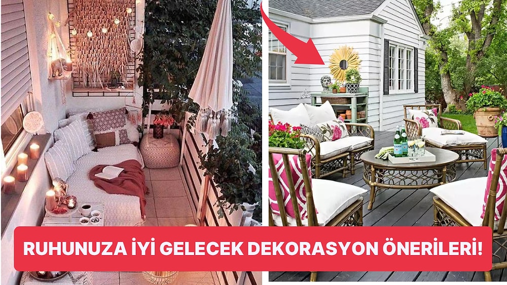Oksijen Alırken Gördükçe Mutlu Olmanı Sağlayacak Bahçe ve Balkon Dekorasyonları