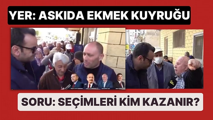 Askıda Ekmek Kuyruğunda Yapılan Sokak Röportajında 'İlginç' Anlar