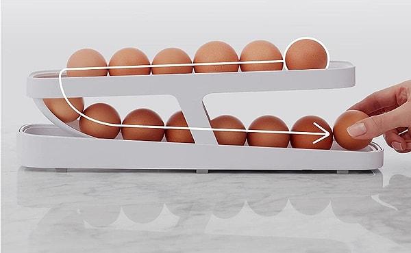 10. Yerden tasarruf sağlayan bu yumurta dağıtıcıyı hiç görmüş müydünüz?