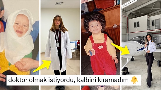 Çocukluk Hayalleriyle Şu Anki Hallerini Karşılaştırarak Ortaya Eğlenceli Anlar Çıkartan Kişiler