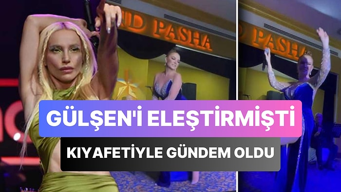 Gülşen'in Sahne Kıyafetini Eleştiren Pınar Eliçe, Derin Yırtmaçlı Elbisesi ile Sahnede Kalça Dansı Yaptı