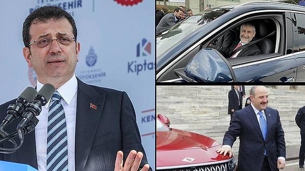Sanayi ve Teknoloji Bakanı Mustafa Varank, Togg talebine yanıt verilmediğini açıklayan İstanbul Büyükşehir Belediye Başkanı Ekrem İmamoğlu'na mesaj gönderdi.