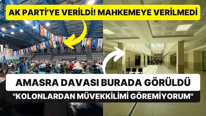 AK Parti'ye Verilen Salon Mahkemeye Verilmedi, Dava Koridorda Görüldü! "Kolonlardan Müvekkilimi Göremiyorum"