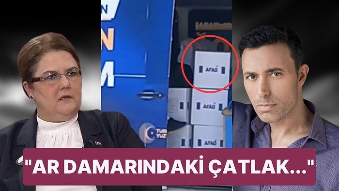 AK Partili Derya Yanık'ın Seçim Otobüsündeki AFAD Kolilerine Mustafa Sandal'dan Çok Sert Tepki Geldi