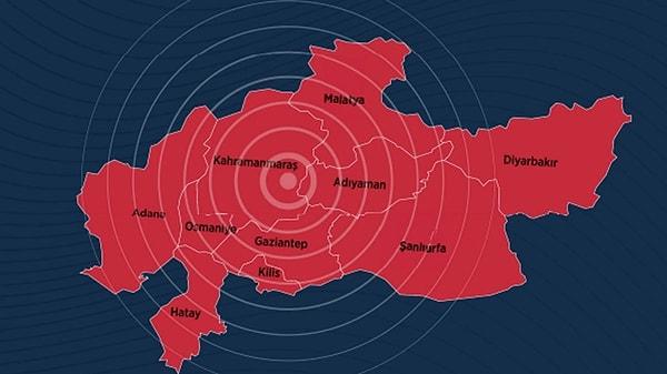 6 Şubat 2023 tarihinde sabahın erken saatlerinde merkez üssü Kahramanmaraş'ta 11 ili etkileyen büyük bir deprem meydana geldi.