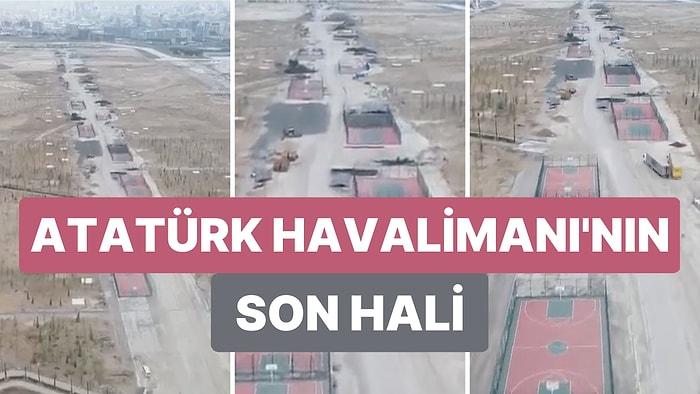 Atatürk Havalimanı Pistine Onlarca Basketbol Sahası Yapılmış