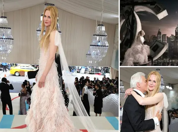 2. Николь Кидман переделала платье из своего рекламного ролика Chanel No. 5 2004 года — или, лучше сказать, «Le Film», — режиссером которого был Баз Лурманн. У них даже было воссоединение на красной ковровой дорожке Met Gala