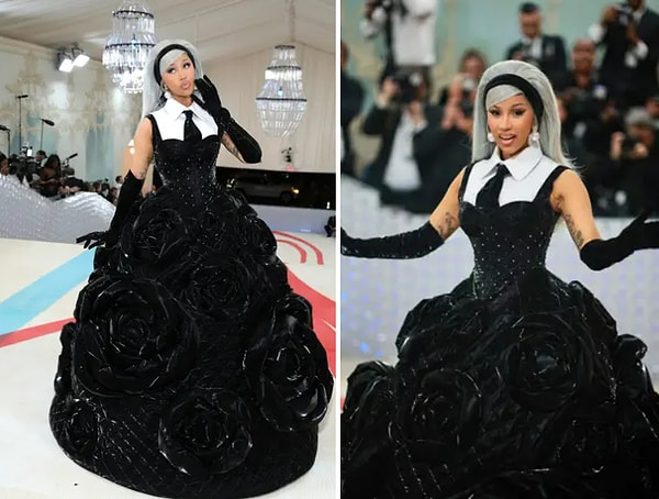 10. Cardi B — это Карл сверху, и сумка Chanel снизу. И это не догадки, так сказала сама Cardi журналу Vogue