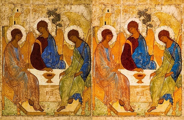 9. Кто написал знаменитую икону «Троица»?