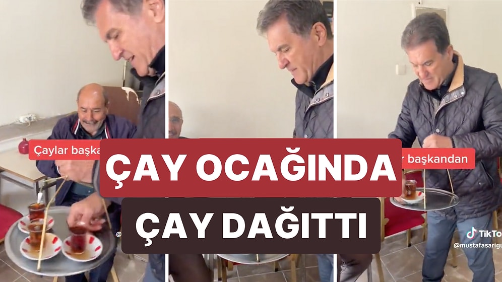 Mustafa Sarıgül Erzincan'da Çay Ocağında Çay Servisi Yaptı