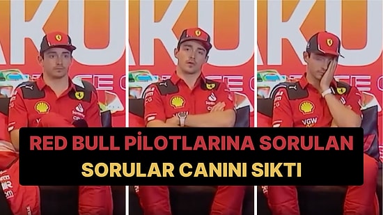 Ferrari Pilotu Charles Leclerc'in Yarışın Ardından Dakikalarca Soru Alamayıp Sıkıntıdan Çatladığı Anlar