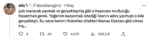 ... ama önce dilerseniz paylaşım sahibinin Hıdırellez'le ilgili yaşadıklarına bir göz atalım: