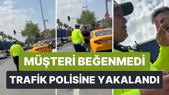 Gitmek İstedikleri Yeri Beğenmediği İçin Müşteriyi Almayan Taksici Trafik Polisine Yakalandı