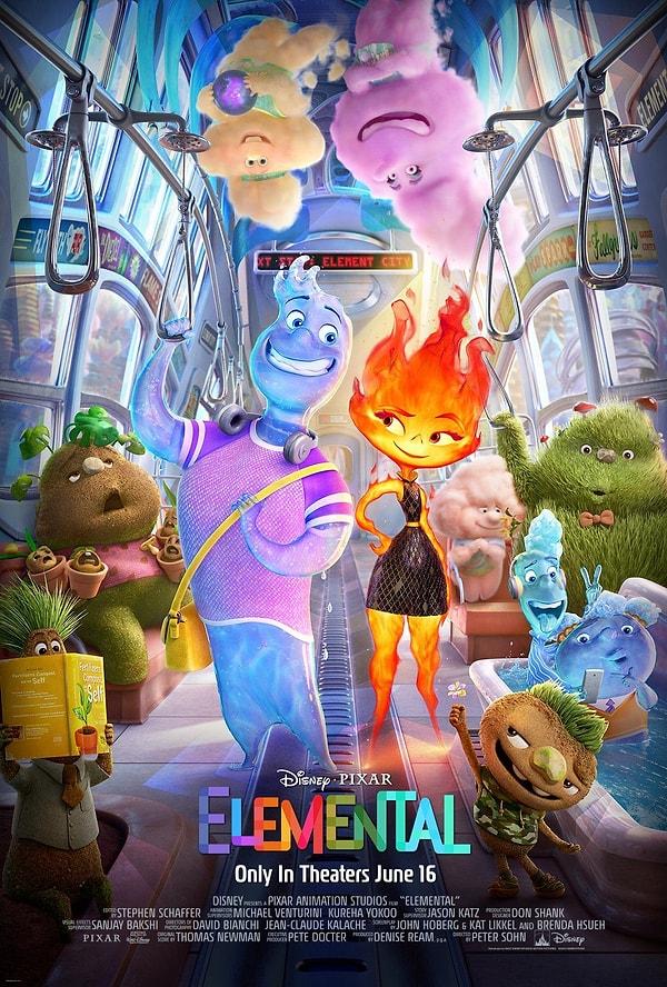 8. Pixar'ın 16 Haziran 2023'te vizyona girecek filmi Elemental'dan yeni bir afiş yayımlandı.