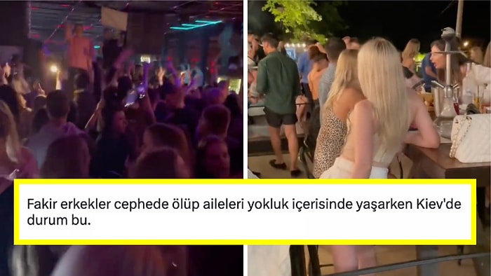 Rusya-Ukrayna Savaşı Devam Ederken Kiev Gece Hayatını Gözler Önüne Seren Video Tartışma Yarattı