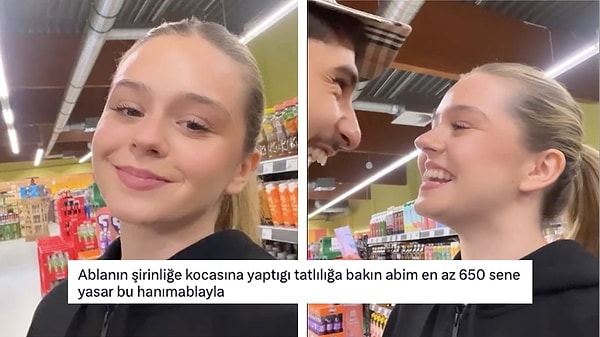 7- TikTok'ta yabancı uyruklu bir kadının Türk sevgilisi ile Türkçe konuşma çabası viral oldu. Çiftin sevimli halleri çok beğenildi.