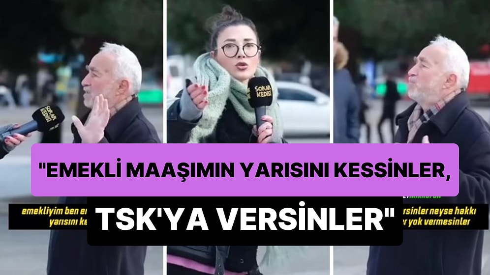 'Emekli Maaşımın Yarısını Kessinler TSK'ya Versinler' Diyen Dayının Işık Hızında Geri Vites Yaptığı Anlar