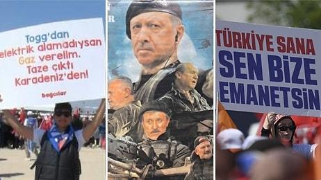 AK Parti'nin İstanbul Mitingine Damga Vuran Fotoğraflar ve Pankartlar