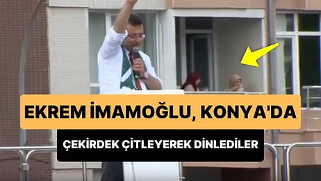 İmamoğlu'nun Konya'daki Mitingini Evin Balkonunda Çekirdek Çitleyerek İzleyen Kadınlar Gündem Oldu