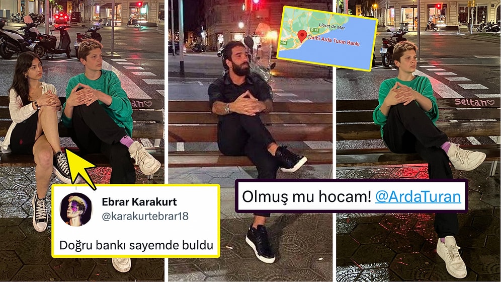 Barcelona'da Arda Turan Bankı'nı Arayan Kişiyle Beraber Poz Veren Ebrar Karakurt'un Eğlenceli Turistik Gezisi