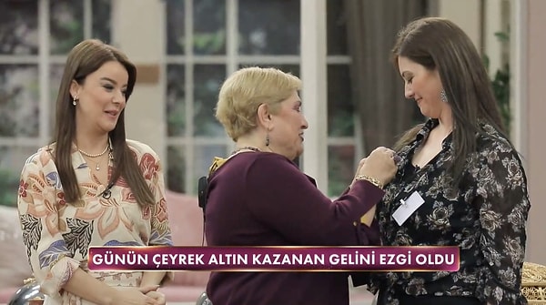 Gelinim Mutfakta Bugün Çeyrek Altın Kazanan Gelin: Ezgi oldu!