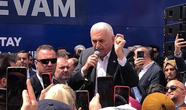 AK Parti Genel Başkanvekili Binali Yıldırım, Ankara'nın Yenimahalle ilçesinde partisinin seçim koordinasyon merkezinin açılışında yaptığı konuşmada 'ilginç' ifadeler kullandı.