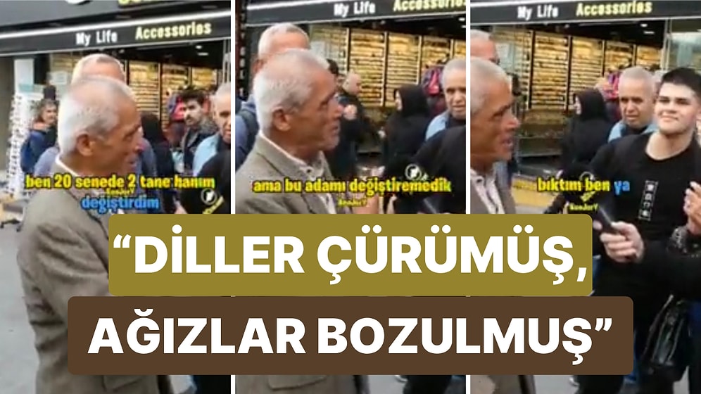 Sokak Röportajında İlginç Seçim Yorumu: “20 Senede 2 Hanım Değiştirdim, Bu Adamı Değiştiremedik”