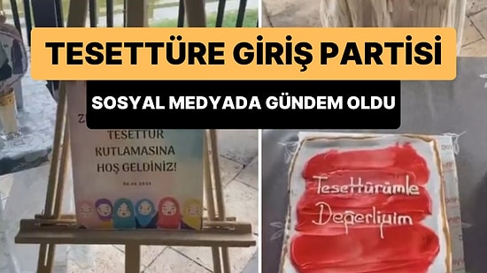 'Tesettüre Giriş Partisi' Düzenleyen Gencin Gündem Olan Görüntüleri