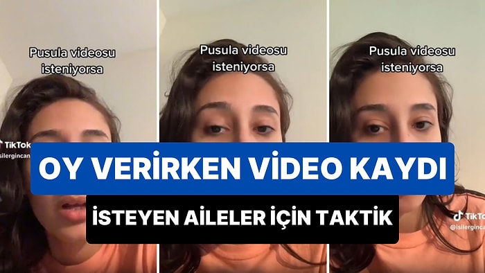 Oy Verirken Video Kaydı İsteyen Aileleri Kandırmanın Taktiğini Anlatan Genç