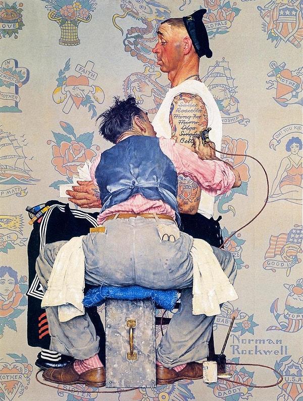 15. Tattoo Artist (Only Skin Deep), Norman Rockwell (1944)