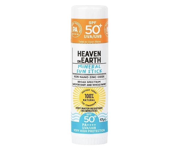 Heaven On Earth Suya Dayanıklı Mineral Güneş Koruyucu Stick SPF50+ / PA++++