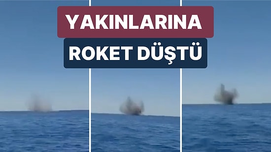 İsrailli Bir Grubun Tekne Gezisi Sırasında Yakınlarına Roket Düştü