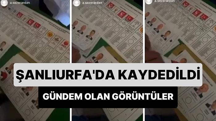 Şanlıurfa'da Bir Şahsın Oy Pusulalarına Seri Bir Şekilde Erdoğan'a Oy Bastığı İddiası Gündem Oldu