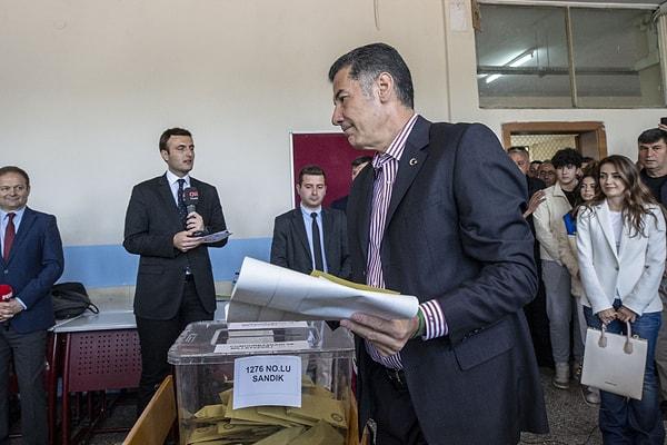Ata İttifakı'nın Cumhurbaşkanı adayı Sinan Oğan'ın 19.05 itibarıyla oy oranı ise yüzde 5,39.