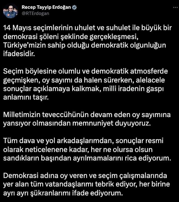 İşte Erdoğan’ın açıklaması: