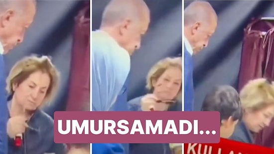Oy Kullandığı Seçim Kabininden Çıktığında Karşısında Cumhurbaşkanı Erdoğan'ı Görüp Umursamayan Kadın